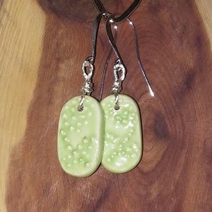 *NEW* Ceramic "Flower" Pendant Earrings